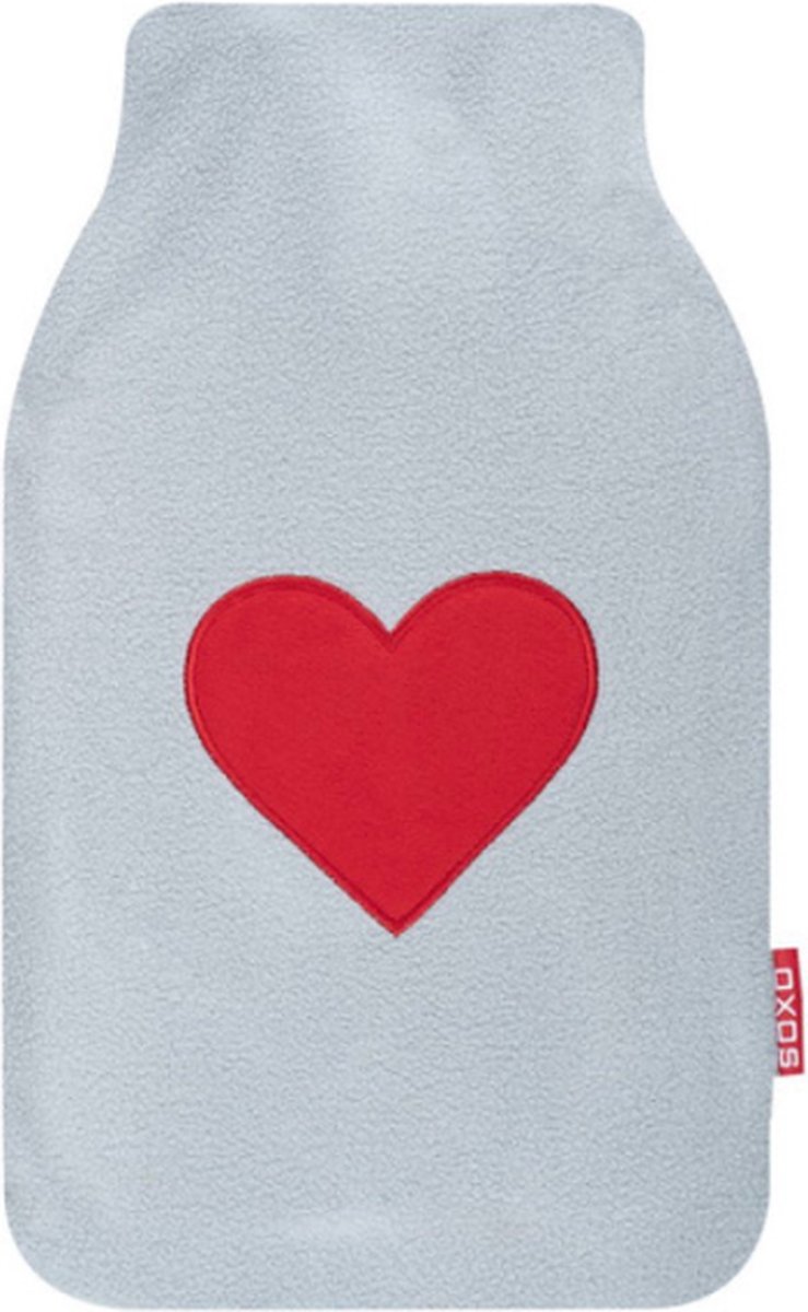 Goedkoopste Valentijn cadeau - Warmwaterkruik - Kruik met hoes - Grijs - One Size