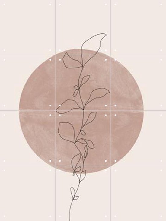 IXXI Line Flower - Wanddecoratie - Abstract - 60 x 80 cm