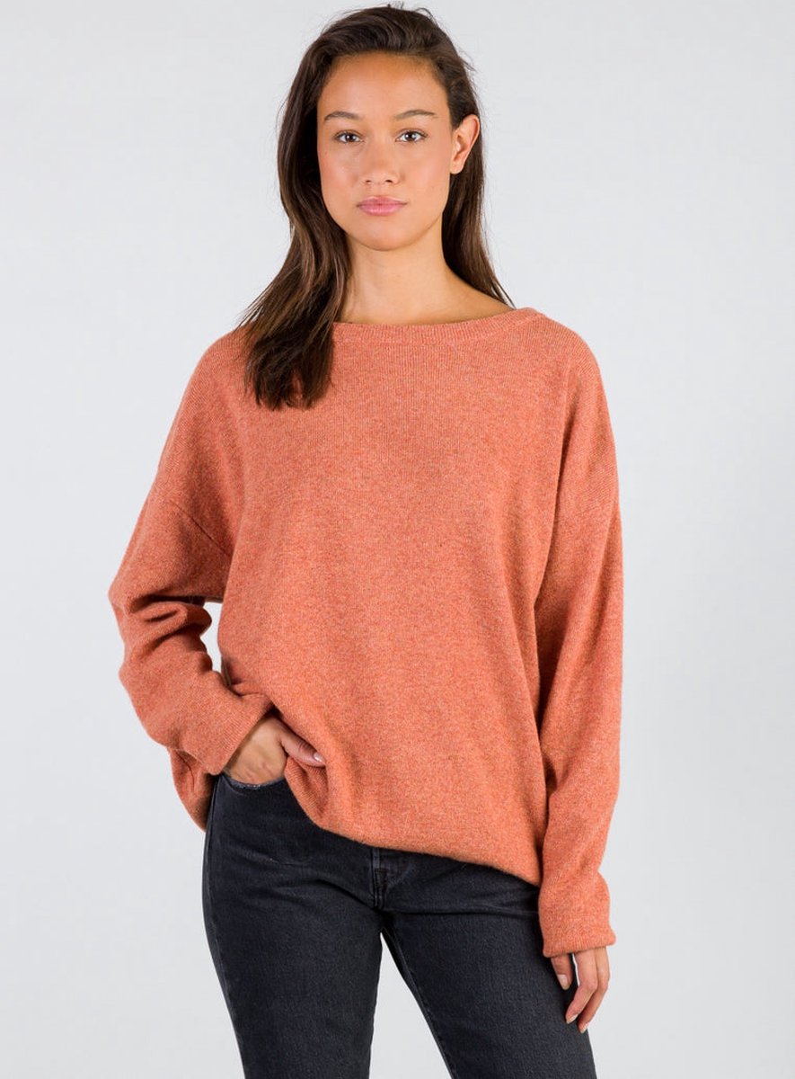 Loop.a Life | CASUAL SOFT BOATNECK SWEATER | Orange