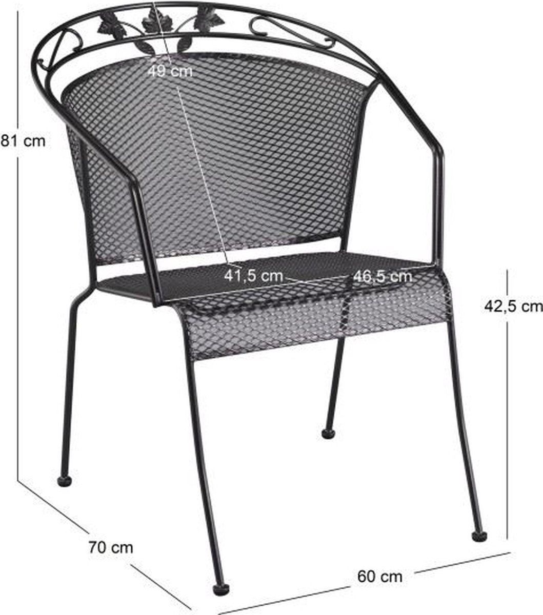 Kettler Toledo chaise empilable
