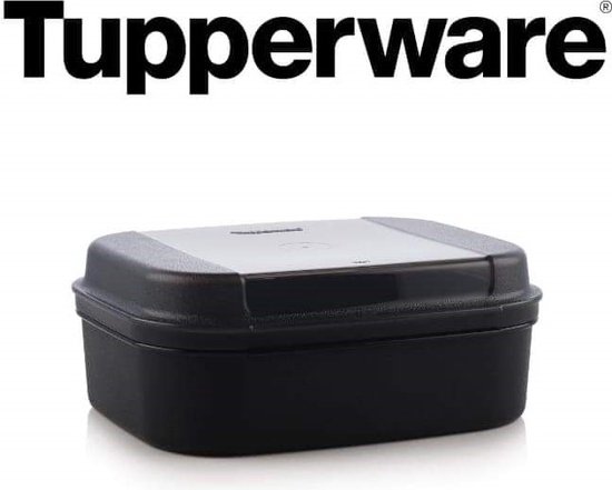 Tupperware Zwarte Tupperware Broodtrommel Koektrommel Opslag Bak Doos NIEUW  | bol.com