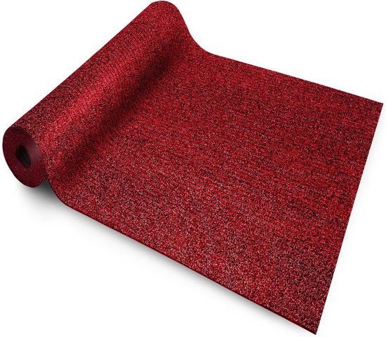 etm Deurmat - Tegen gladheid - Granulaat gecoat - Rood - 120 x 100 cm