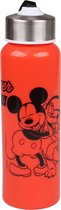 Mickey Mouse Pluto Disney - Plastic fles/waterfles, rood 650ml