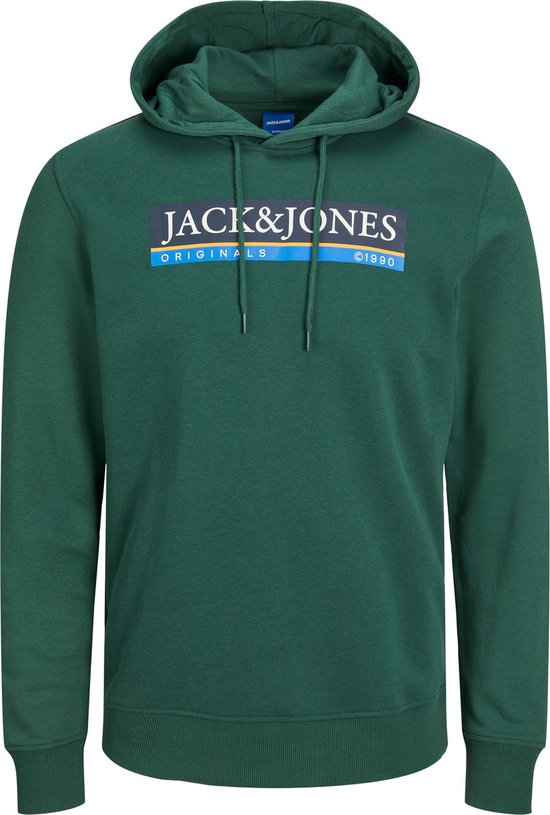 Jack & Jones JORBLEECKER CREW NECK - Trui - forest river/donkergroen
