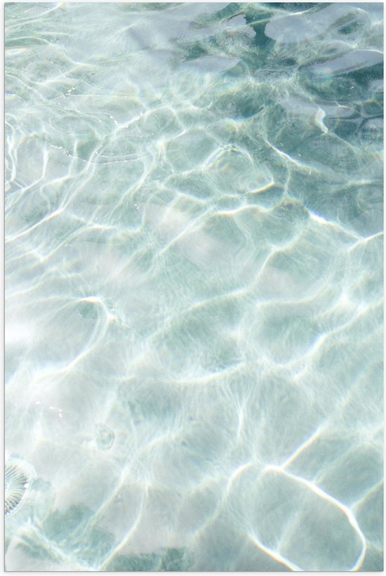 Poster (Mat) - Helder Zee Water - 40x60 cm Foto op Posterpapier met een Matte look