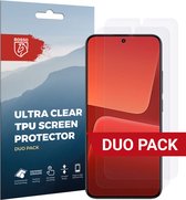 Rosso Screen Protector Ultra Clear Duo Pack Geschikt voor Xiaomi 13 | TPU Folie | Case Friendly | 2 Stuks
