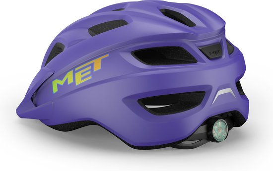 MET Crackerjack Kinderhelm - Fiets - Purple Matt van MET — afbeelding 3