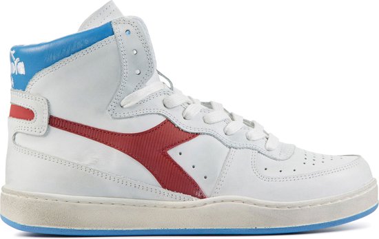 Diadora Sneakers Dames Hoge sneakers Schoenen Leer MI basket Blauw combi . bol