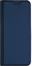 Dux Ducis Hoesje Met Pasjeshouder Geschikt voor Nokia G11 Plus - Dux Ducis Slim Softcase Bookcase - Donkerblauw