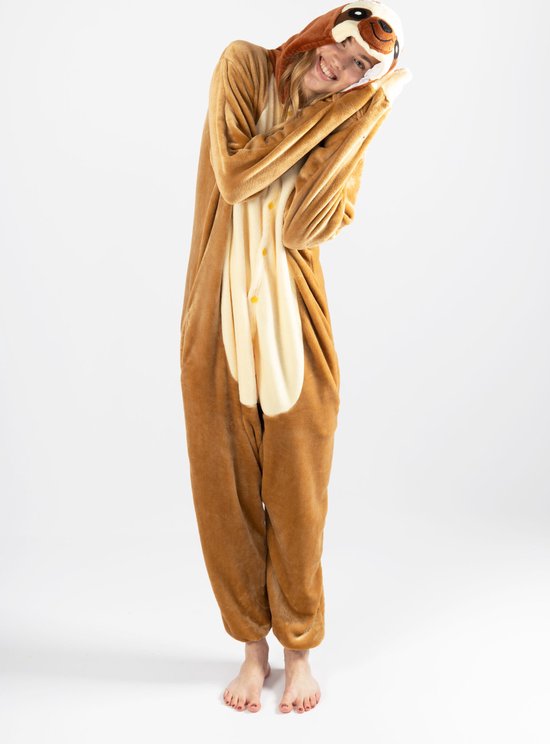 Costume de paresseux KIMU Costume de paresseux - taille L-XL - combinaison de maison