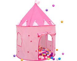 Popup Ballenbad Speeltent met 300 Ballen - 100x100 Opvouwbare Peutertent Kindertent met Opbergtas