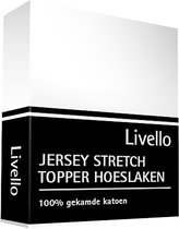 Livello Hoeslaken Jersey topper White 90x200/210