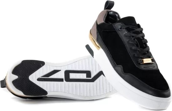 VO7 - DXB Suede Sneaker Bottes pour femmes Homme - Zwart - Goud - Cuir  suédé -... | bol
