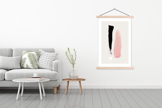 Porte-affiche avec affiche - Affiche scolaire - Peinture - Pastel - Design - 120x180 cm - Lattes vierges