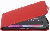 Cadorabo Hoesje voor Sony Xperia XA in INFERNO ROOD - Beschermhoes in flip-design Case Cover van getextureerd imitatieleer