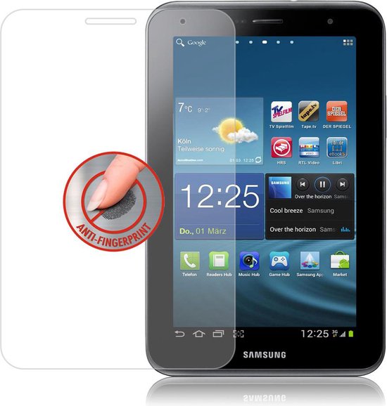 Cadorabo Armored Film pour Samsung Galaxy Tab 2 (8 Zoll) en CRYSTAL CLEAR - Verre de protection d'écran trempé (trempé) en dureté 9H avec 3D Touch