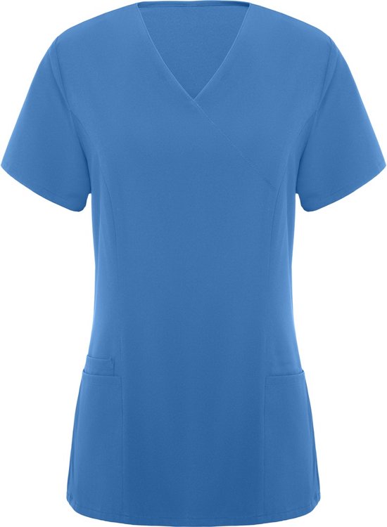 Gilet femme manches courtes Lab Blauw pour les professions de l'hygiène (beauté, laboratoire, nettoyage et alimentation) taille XL