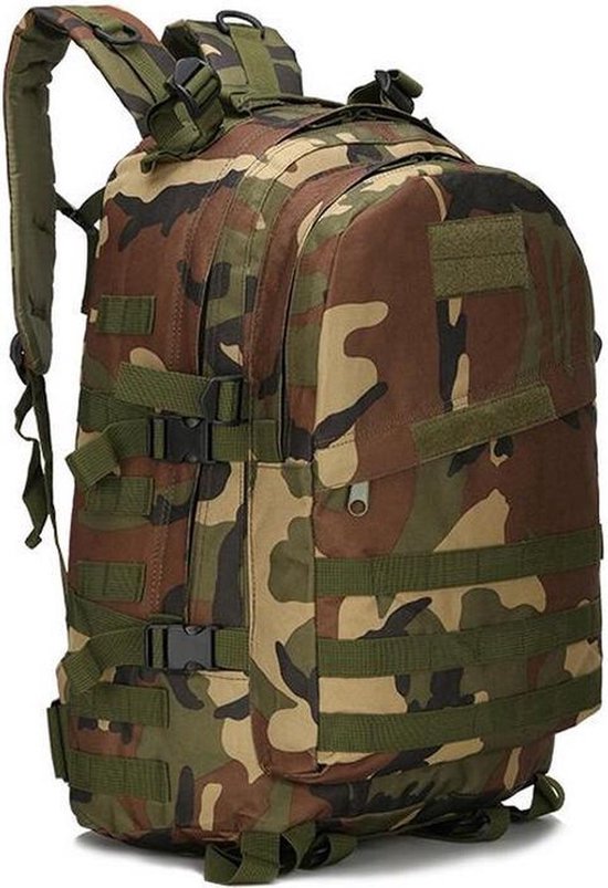 RAMBUX® - Backpack - Militair Tactisch - Camouflage Groen - Wandelrugzak - Rugtas - Rugzak - 55 Liter