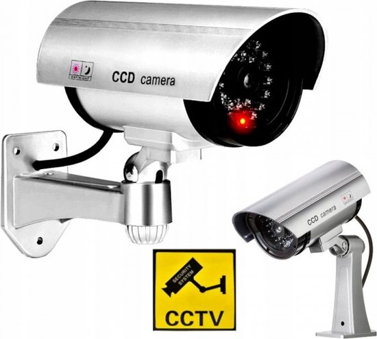 PORFOYO 4 stuks camera dummy camera met rood knipperend led