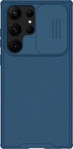 Telefoonhoesje geschikt voor Samsung Galaxy S23 Ultra - Nillkin CamShield Pro Case - Blauw