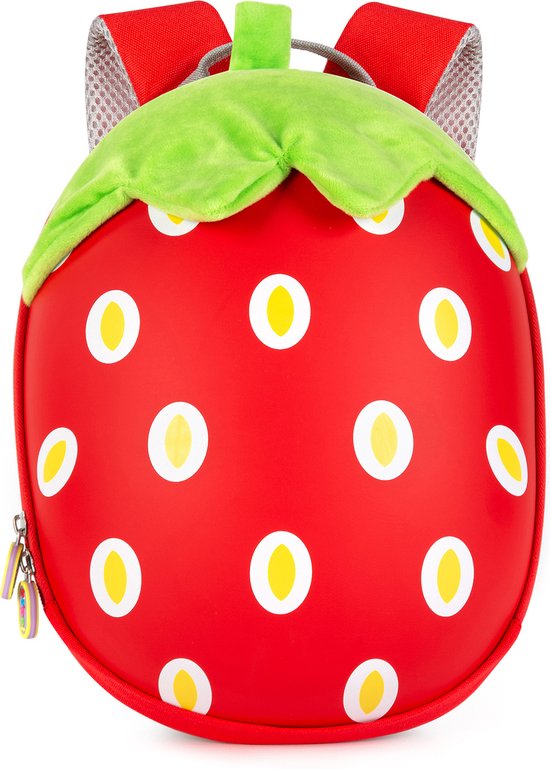 Boppi - sac à dos enfant - fraise - léger - confortable - étui rigide résistant - 4L