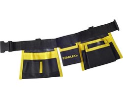 foto van Stanley Gereedschapsriem voor Kinderen - 30 x 22 CM - Verschillende Insteekvakken - Clipsluiting - Zwart/Geel