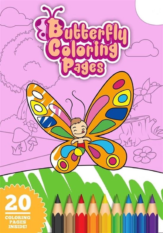 Foto: Cute butterfly coloring printable book for kids easy and cute style coloring pages of different butterflies