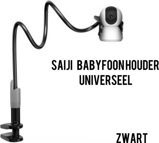 Foto: Saiji babyfoon houder babyfoonhouder universeel babyfoon standaard baby camera houder verstelbare clip veiligheid en duurzaam telefoon houder zwart camera beugel