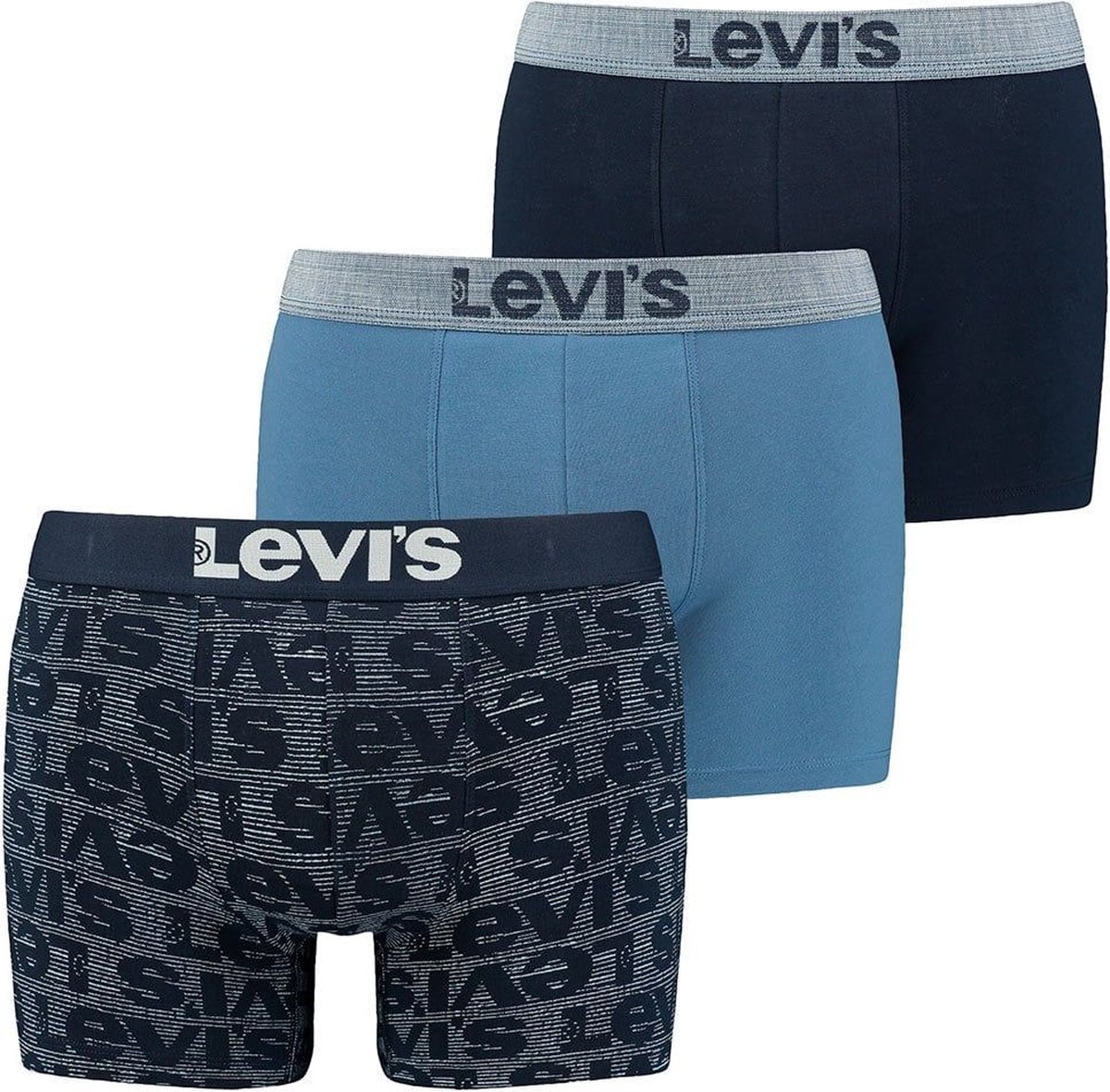 Levi's boxershort heren 3-pack, rood/zwart., L