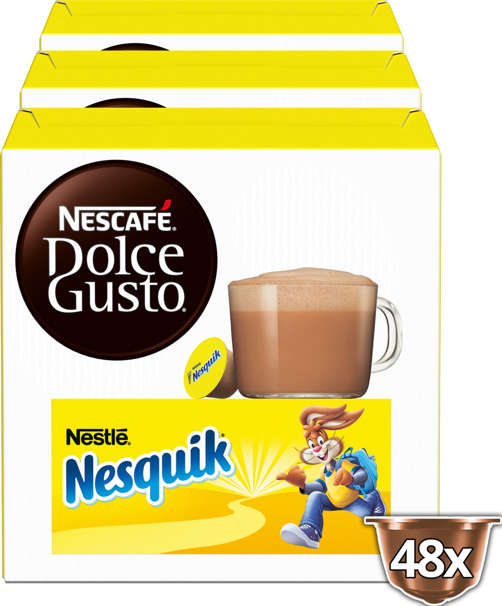Nescafé Dolce Gusto capsules Nesquik - chocolademelk - 48 cups - geschikt voor 48 - NESCAFÉ Dolce Gusto