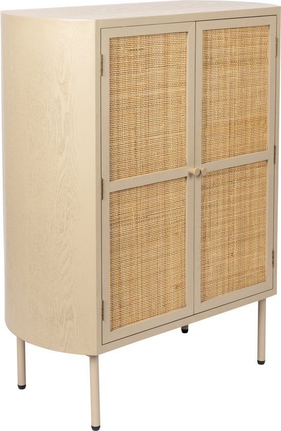 Kast Amaya Laag 2-deurs Beige - Feliz Lifestyle