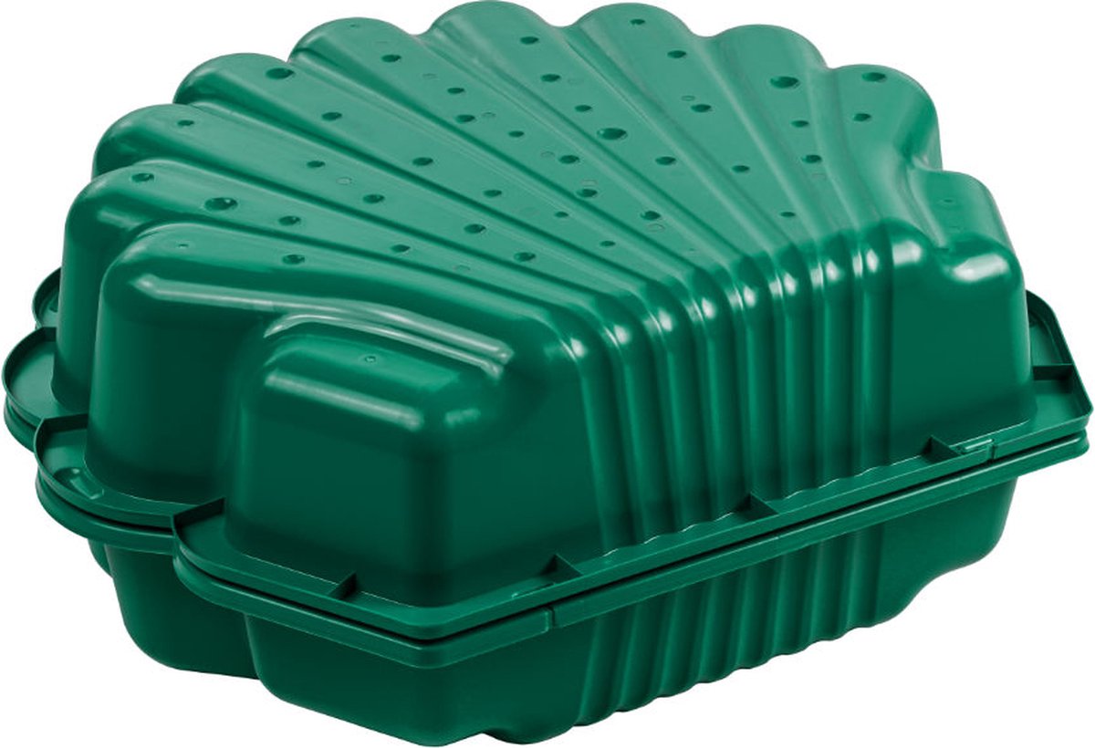 Zandbak schelp groen 2-delig88 x 77cm x 36 cm SwingKing Zandbak / waterbak met deksel — afbeelding 3
