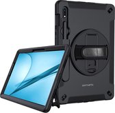 4smarts Rugged GRIP Samsung Galaxy Tab S8+ / S7+ / S7 FE Hoes Zwart