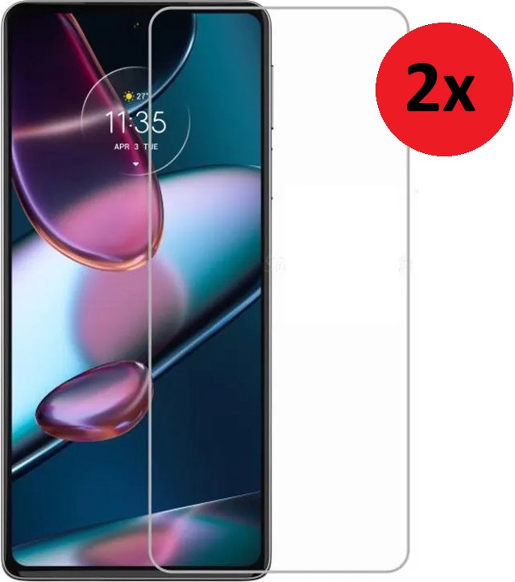 MoDo screenprotector Geschikt voor Motorola Moto G53 - Glas - 2 stuks