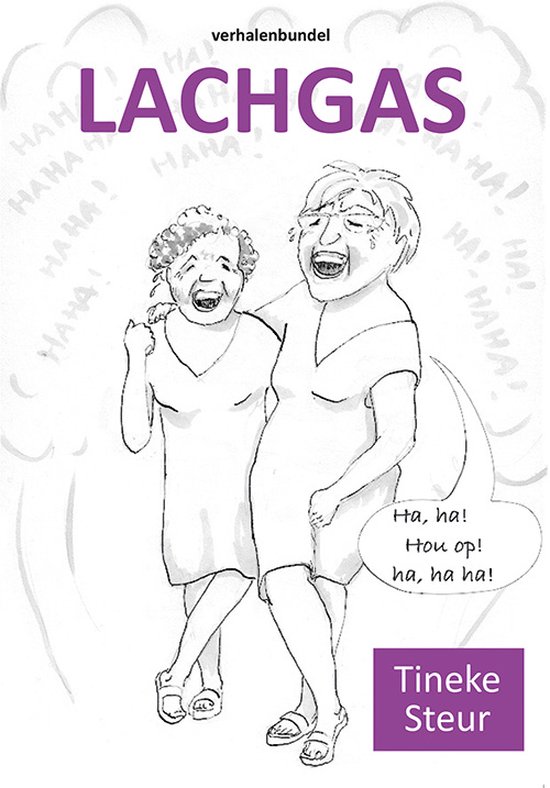 Couverture d'un recueil d'histoires intitulé LACHGAS. Deux femmes riant dans un style caricatural.