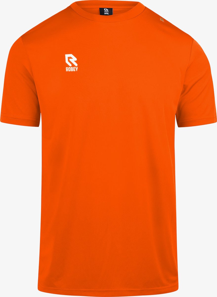 Robey Crossbar Shirt Korte Mouw Heren - Oranje | Maat: M