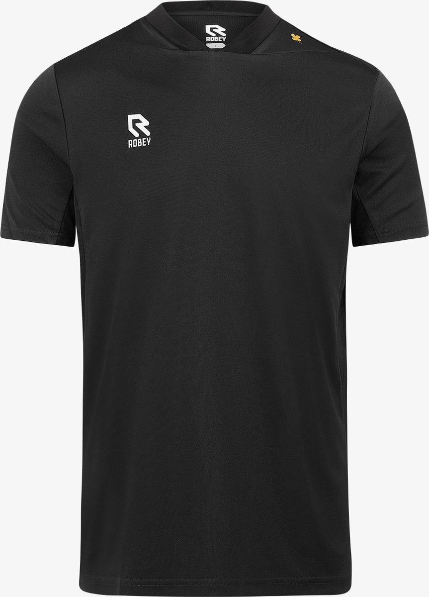 Robey Playmaker Shirt Korte Mouw Kinderen - Zwart | Maat: 116