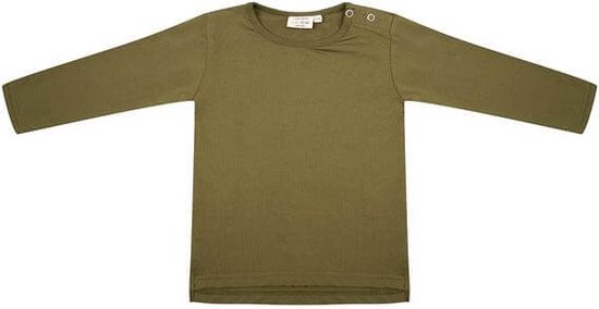 Little Indians Longsleeve Olive - T-shirt - Lange Mouwen - Groen - Unisex - Maat: 6 Y