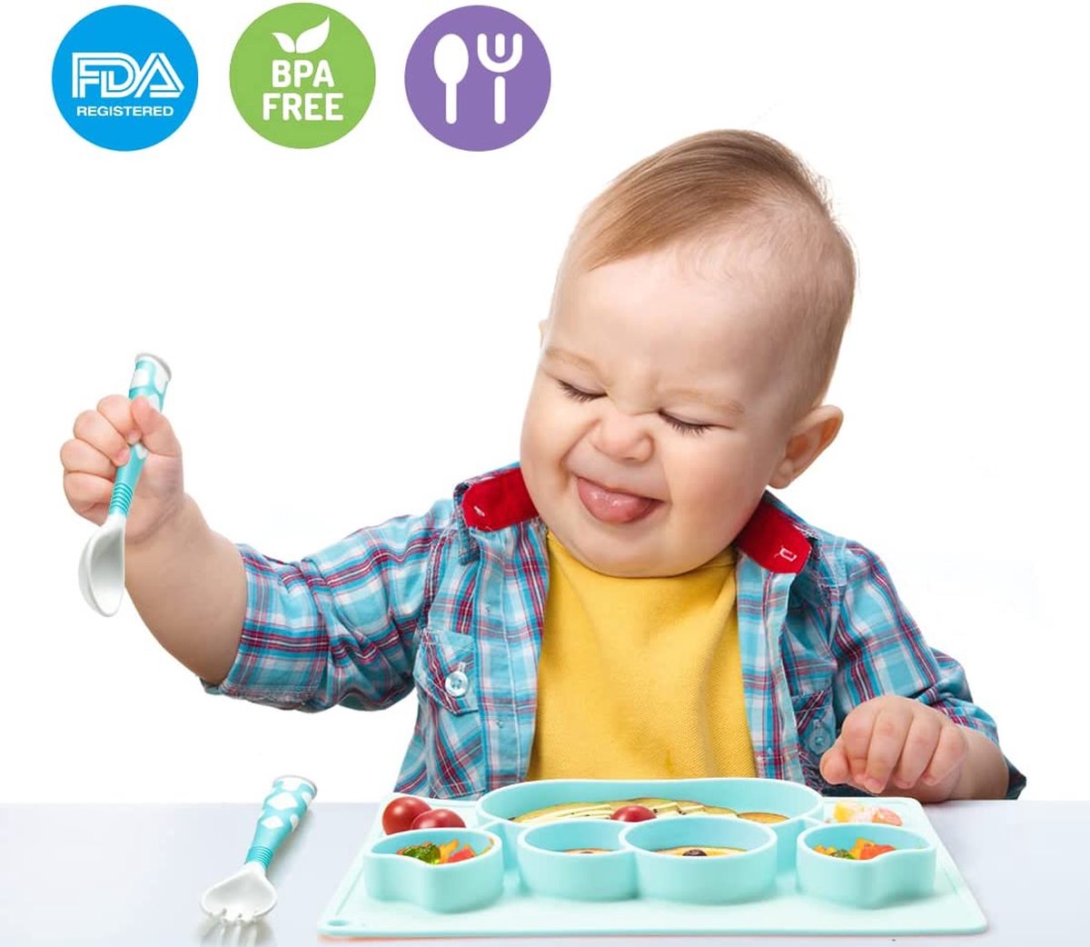 BB CONF ASSIETTE AVEC COMPARTIMENTS LITTLE BUDDIES main image 0