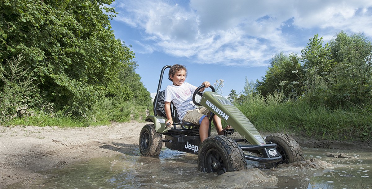BERG XL frame Jeep Revolution BFR Skelter - Met handrem - Verstelbare Stoel - Groen - Vanaf 5 jaar — afbeelding 9