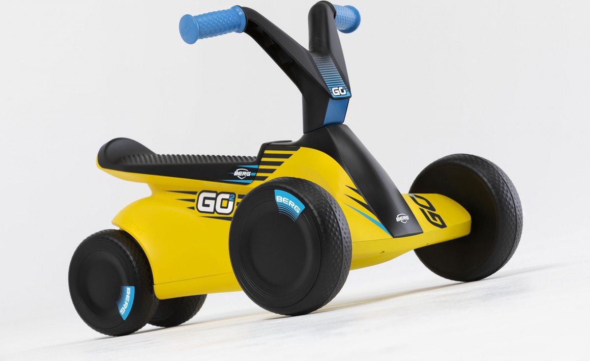 BERG GO2 SparX Loopauto en Trapauto - Speelgoed vanaf 1 jaar - Uitklapbare pedalen - 10 tot 30 maanden - Geel — afbeelding 2