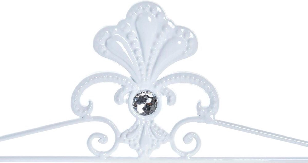 Handdoekrek met stang DKD Home Decor Metaal Wit (51 x 9 x 25 cm)