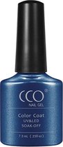 CCO Shellac - Gel Nagellak - kleur The Kings Navy 68070 - BlauwShimmer - Dekkende kleur - 7.3ml - Vegan