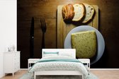 Behang - Fotobehang Gouda - Kaas - Komijn - Breedte 525 cm x hoogte 350 cm