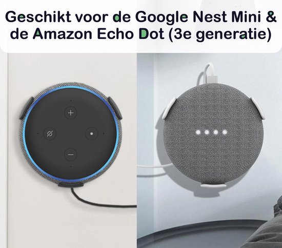 Beugel Voor HomePod Mini Smart Speakers Wandhouder Beugel Plank Stand Drijvende Muurbeugel Voor HomePod Mini (US Wit