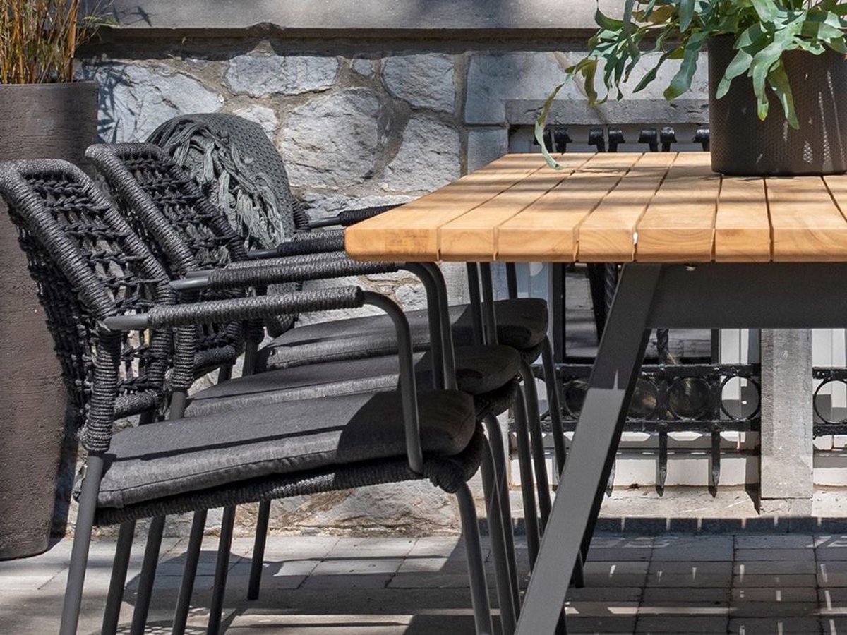 Taste by 4 Seasons Barista stapelbare tuinstoel - Antraciet