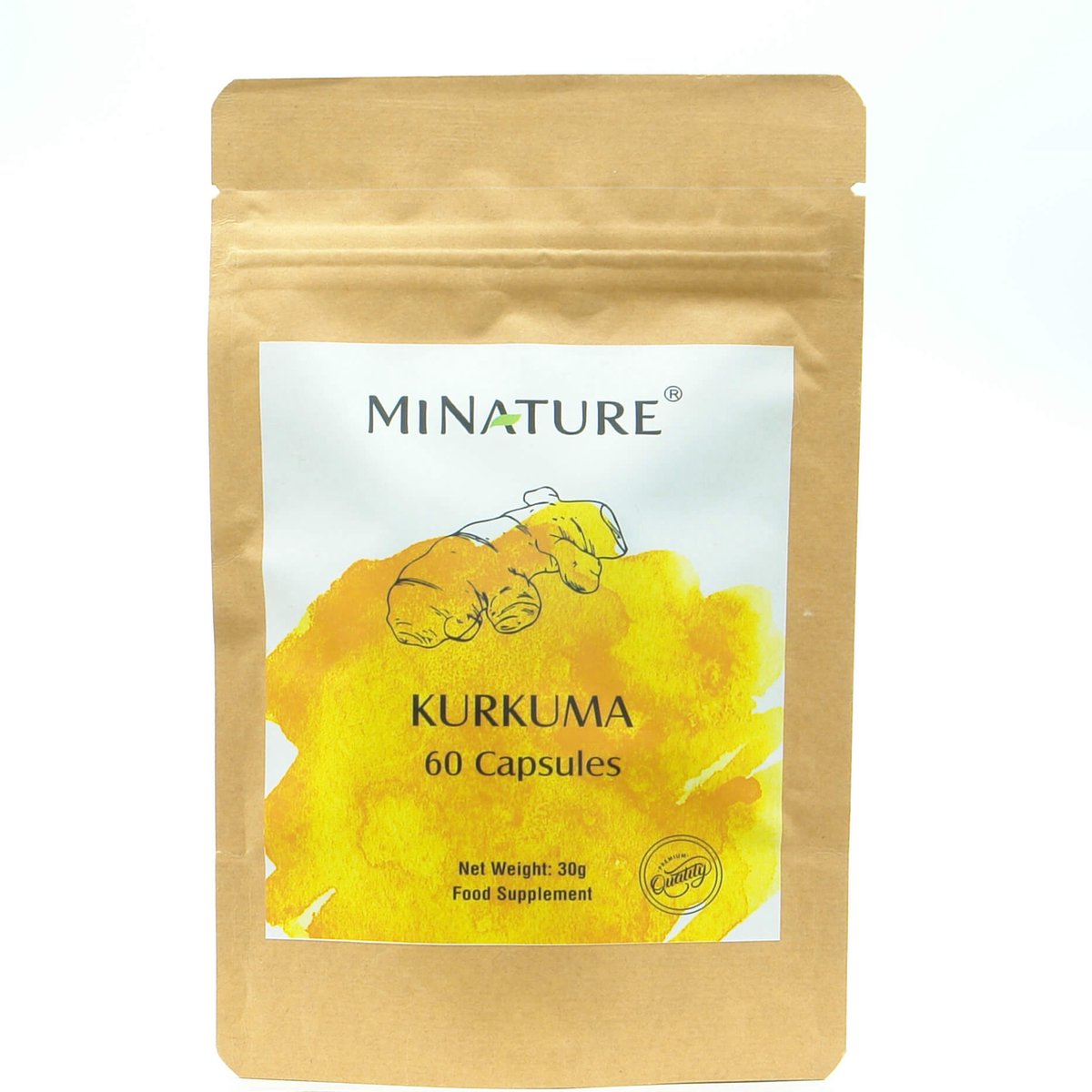 Goedkoopste Kurkuma Capsules 60 stuks - 450mg Geelwortel, Turmeric per Vega Capsule - Curcumine - 100 Plantaardig