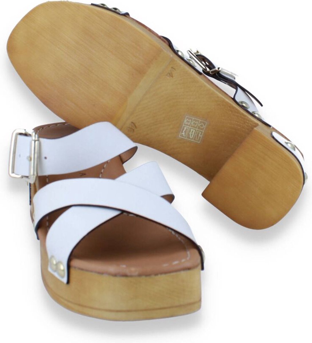 Pedro Miralles Dames Klomp Off White | Wit | Maat: 39