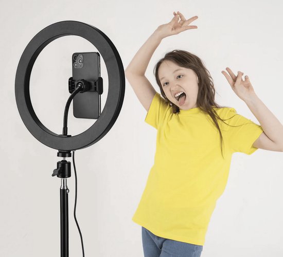 LAX GADGETS Selfie Ring LED Light Stand with Tripod