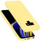 Cadorabo Hoesje geschikt voor Samsung Galaxy NOTE 9 in LIQUID GEEL - Beschermhoes gemaakt van flexibel TPU silicone Case Cover